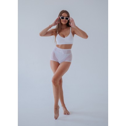 Корректирующие компрессионные трусы женские шортики Белый